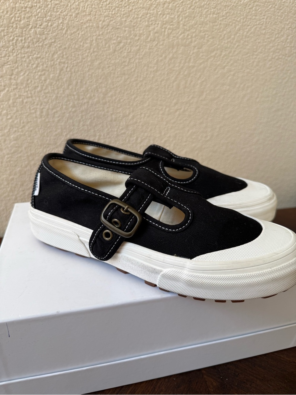 Vans Style 93 Mary Jane Buckle Black Canvas Women's Sneakers - Picture 2 of 12